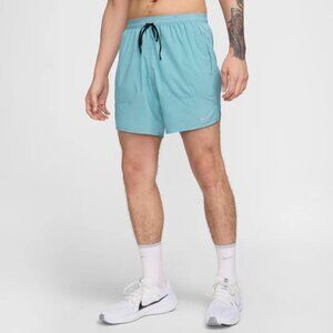 Nike Stride Dri-FIT Brief-Lined Large Shorts/Denim Turquoise